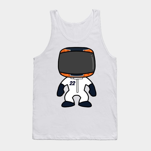 Yuki Tsunoda Custom Bobblehead - 2021 Season Tank Top by GreazyL